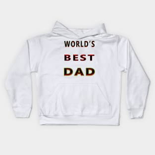 Funny Shirt for Dads, World's Best Dad Shirt Father Kids Hoodie